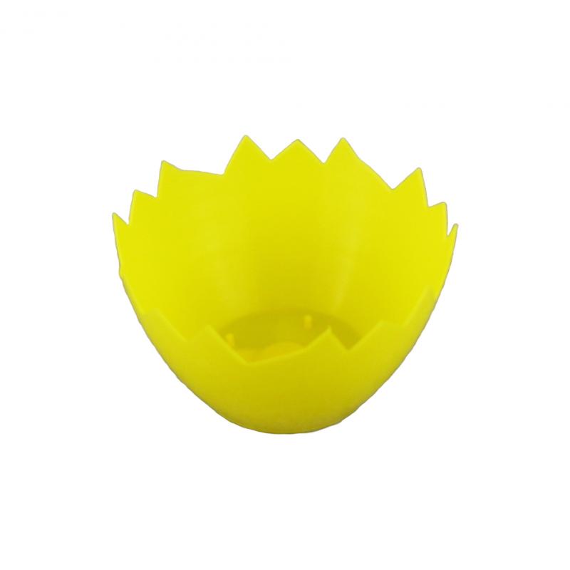 Osłonka plastikowa skorupka 15cm żółta